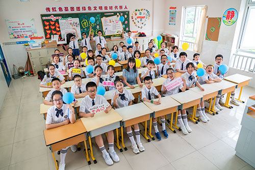 鼓楼小学生毕业季集体照拍摄